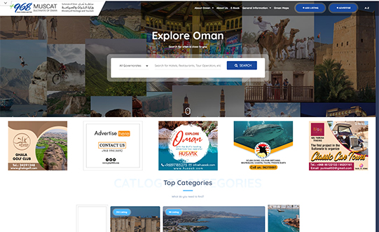 Homepage of a Plus 968 Website | Aqui Tech labs
