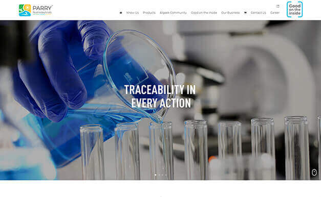 Homepage of Parry Nutraceuticals | Aquil Tech Labs